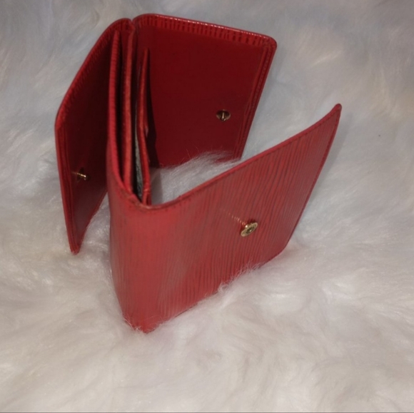 Louis Vuitton Red Epi Leather Compact Snap Wallet - Picture 7 of 16